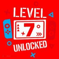 Level 7 Unlocked Birthday, 7th Birthday Boy Gamer, 7 Years Old Gamer Santa Hat thumb 1