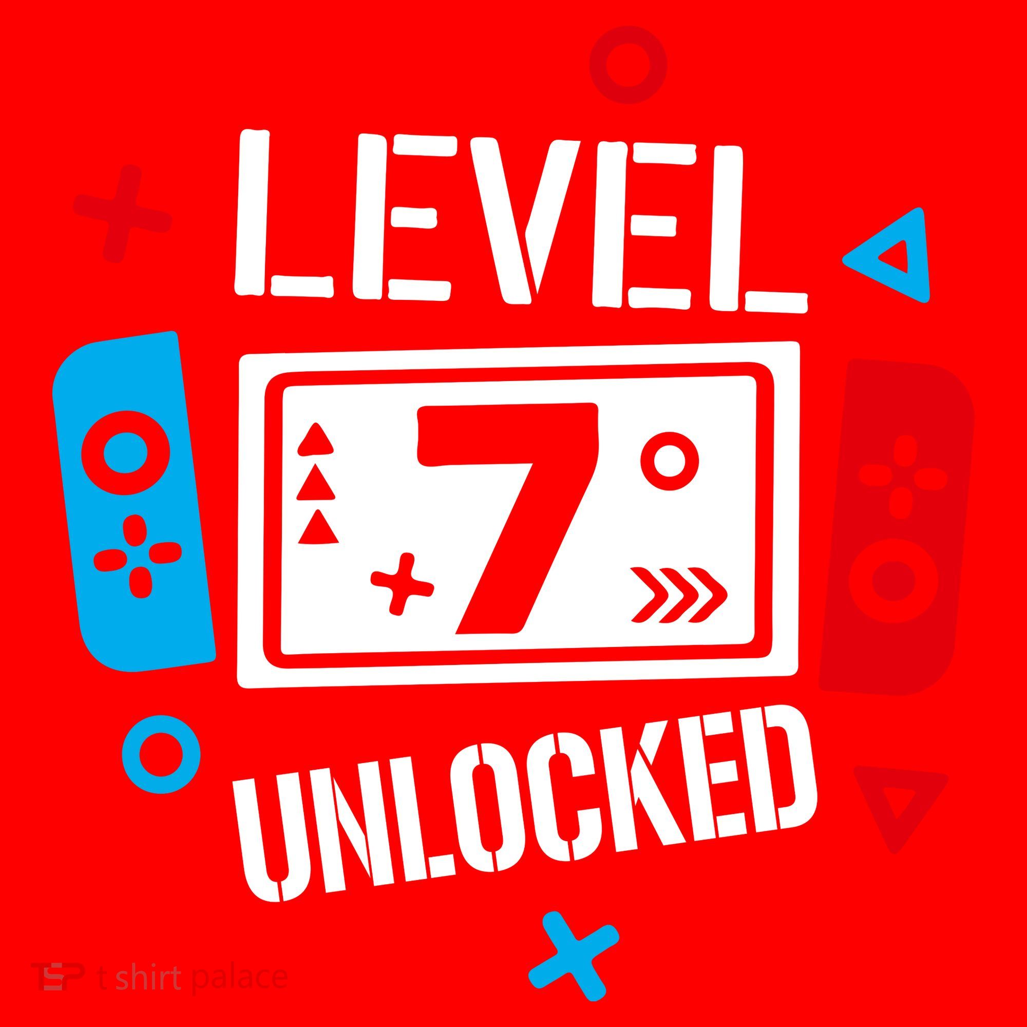 Level 7 Unlocked Birthday, 7th Birthday Boy Gamer, 7 Years Old Gamer Santa Hat