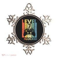 Level 7 Unlocked Funny Video Gamer 7th Birthday Gift Ornament thumb 0