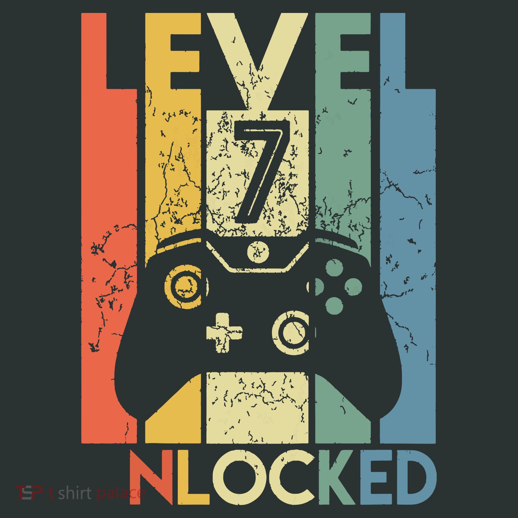 Level 7 Unlocked Funny Video Gamer 7th Birthday Gift Women's T-Shirt