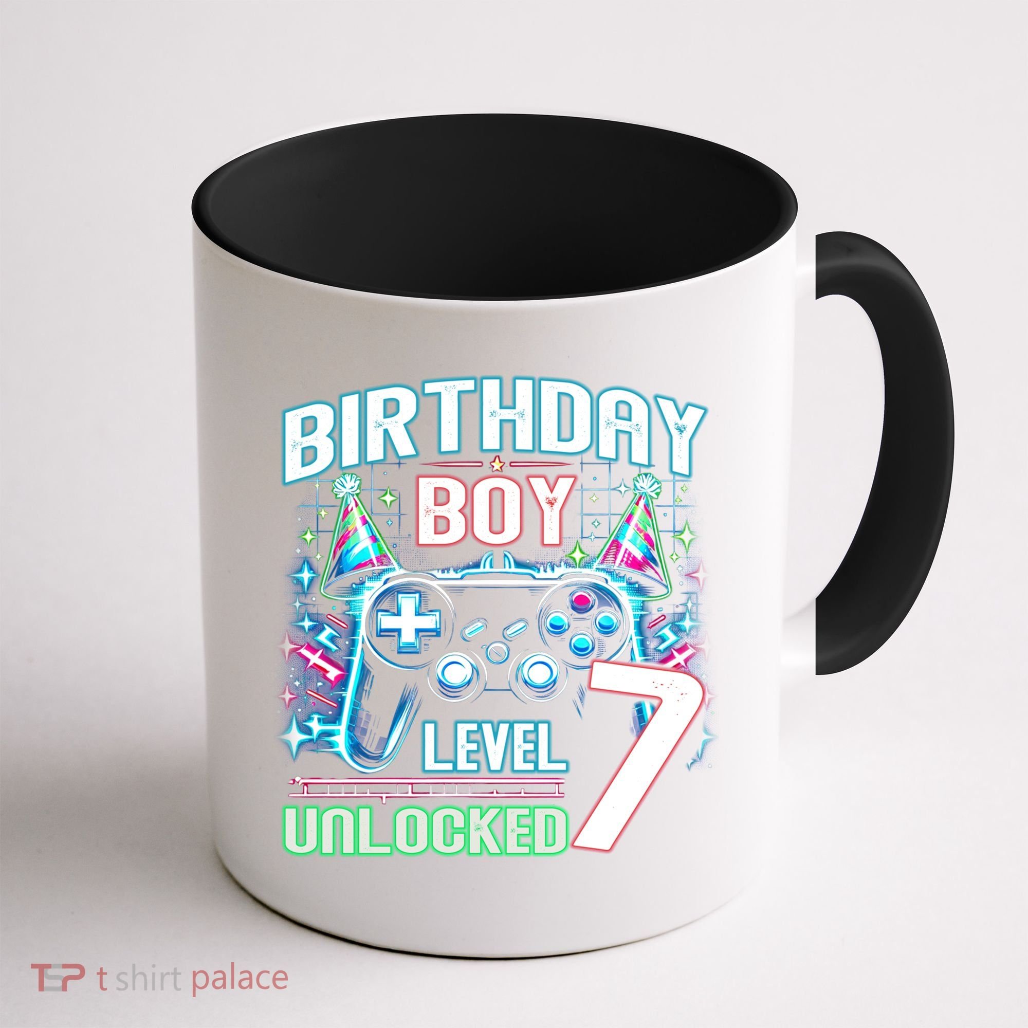 Level 7 Unlocked Birthday Gamer Video Game Party Gift Coffee Mug