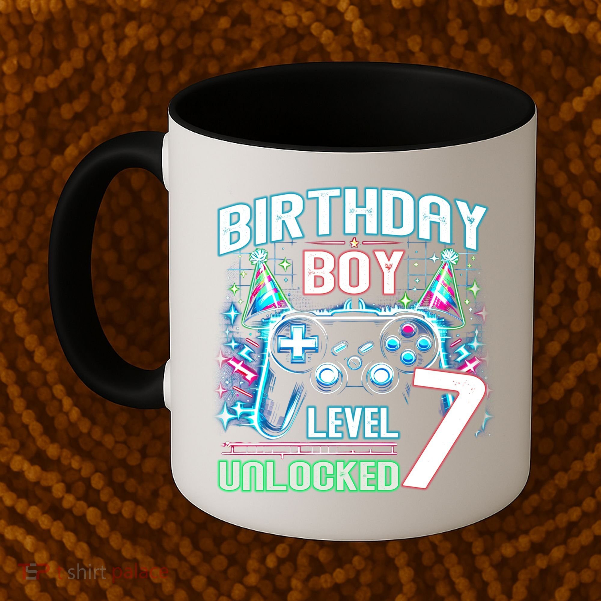 Level 7 Unlocked Birthday Gamer Video Game Party Gift Coffee Mug