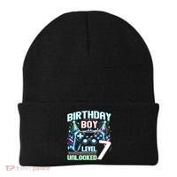 Level 7 Unlocked Birthday Gamer Video Game Party Gift Beanie thumb 0