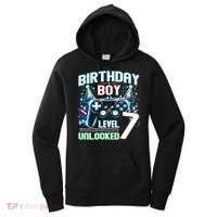 Level 7 Unlocked Birthday Gamer Video Game Party Gift Women's Hoodie thumb 0
