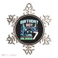 Level 7 Unlocked Birthday Gamer Video Game Party Gift Ornament thumb 0