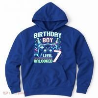 Level 7 Unlocked Birthday Gamer Video Game Party Gift Hoodie thumb 0