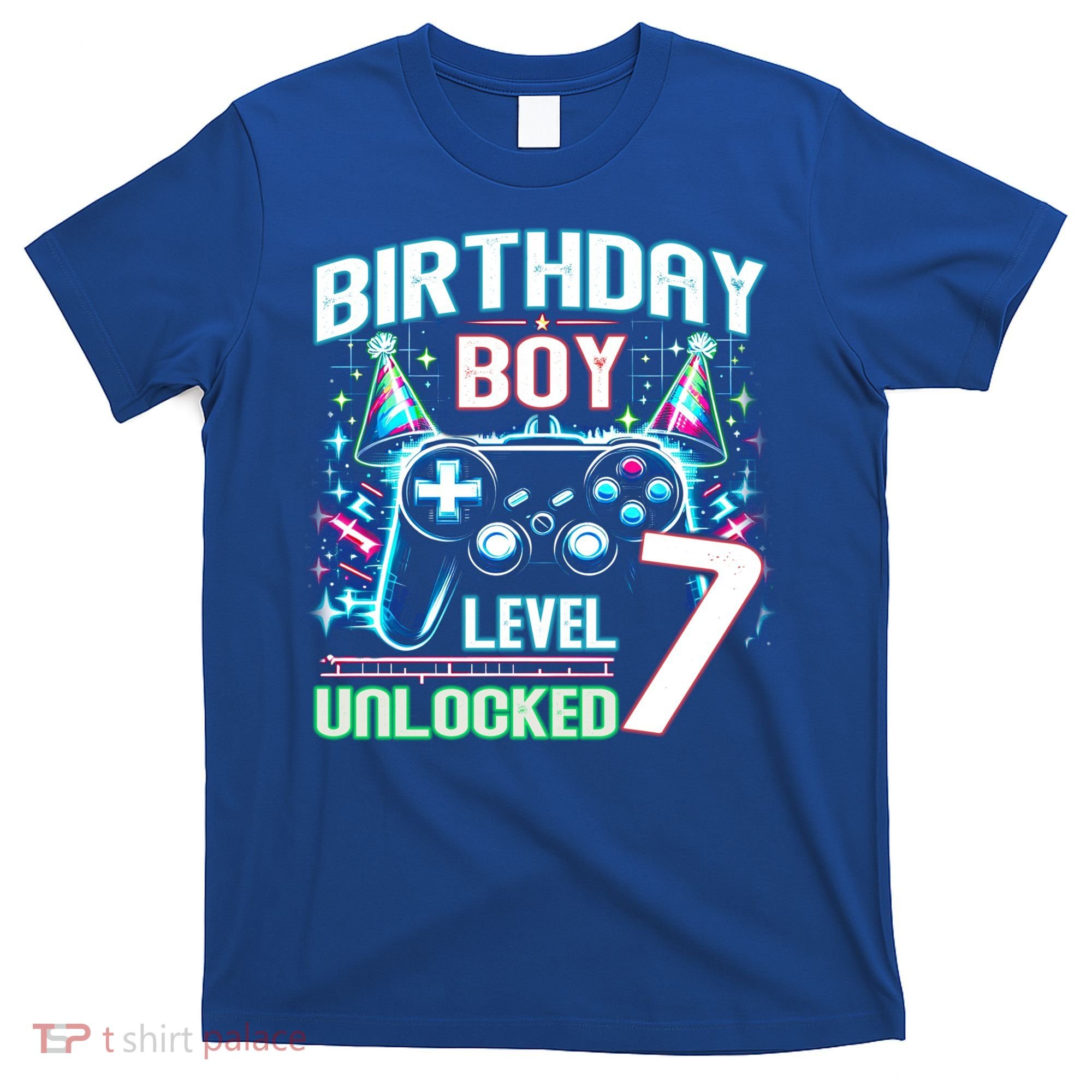 Level 7 Unlocked Birthday Gamer Video Game Party Gift T-Shirt