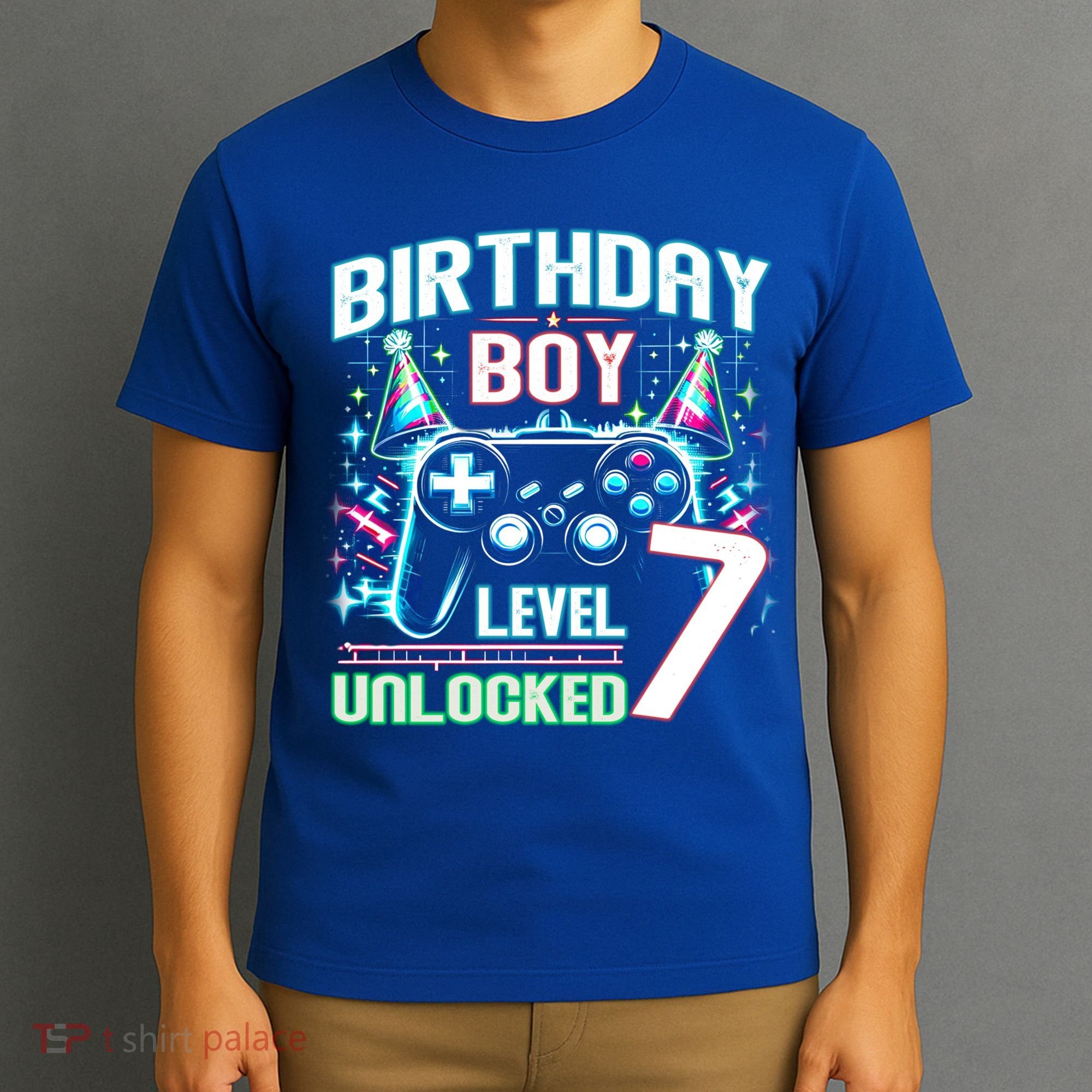 Level 7 Unlocked Birthday Gamer Video Game Party Gift T-Shirt