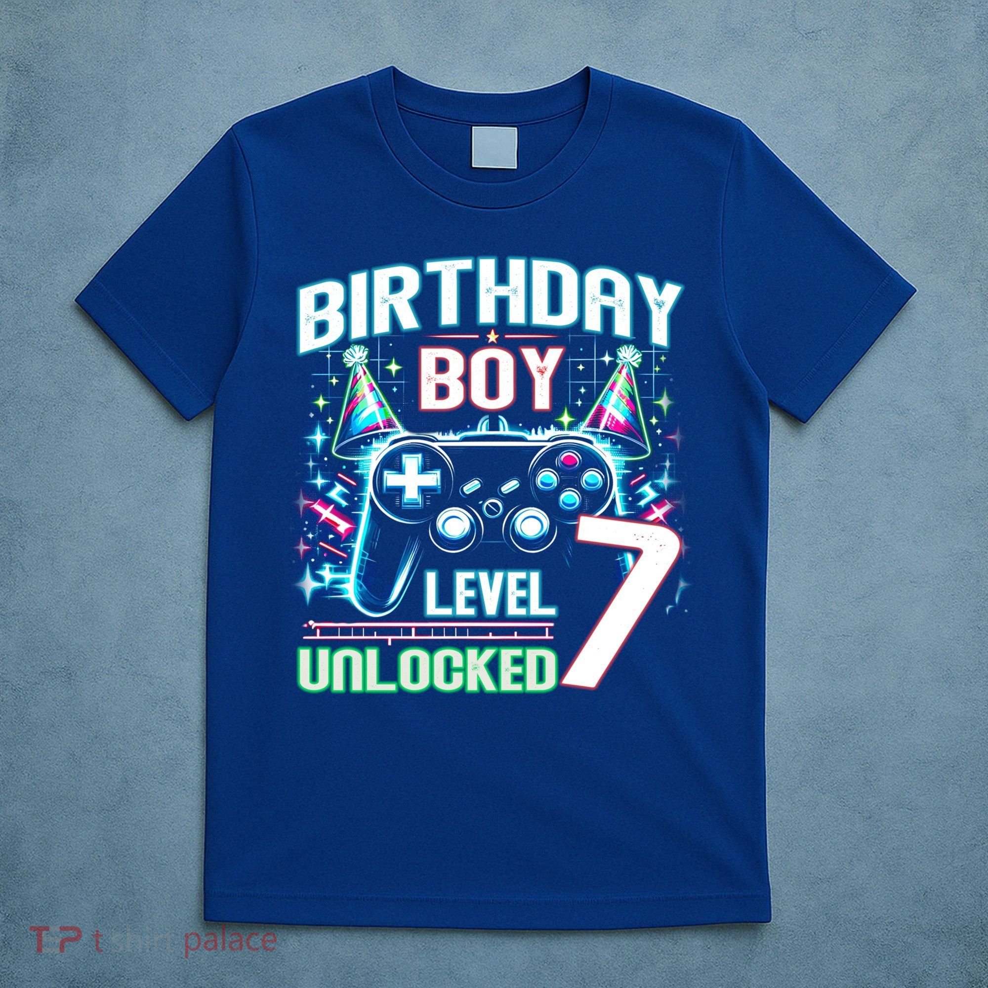 Level 7 Unlocked Birthday Gamer Video Game Party Gift T-Shirt