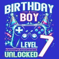 Level 7 Unlocked Birthday Gamer Video Game Party Gift Coaster thumb 2