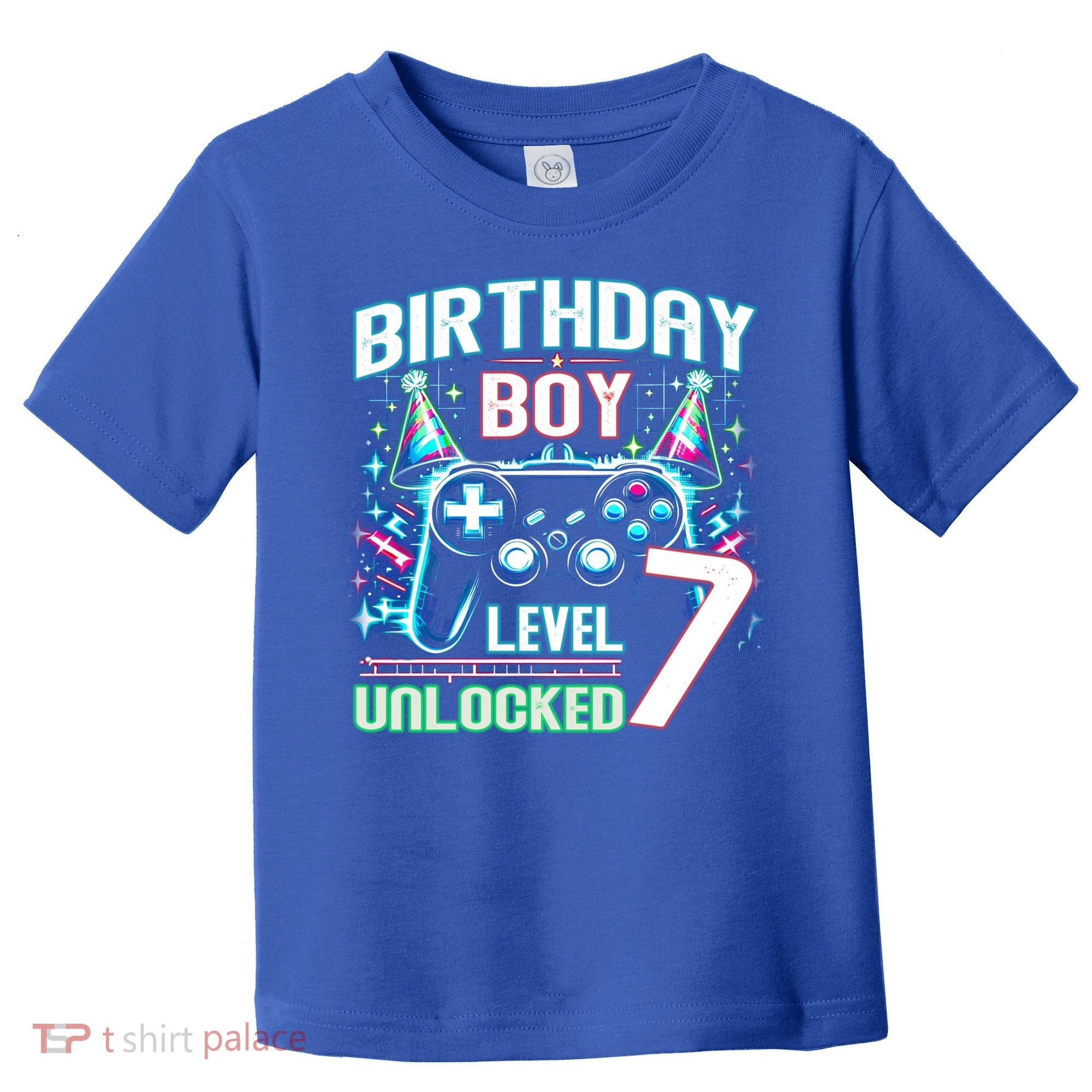 Level 7 Unlocked Birthday Gamer Video Game Party Gift Toddler T-Shirt