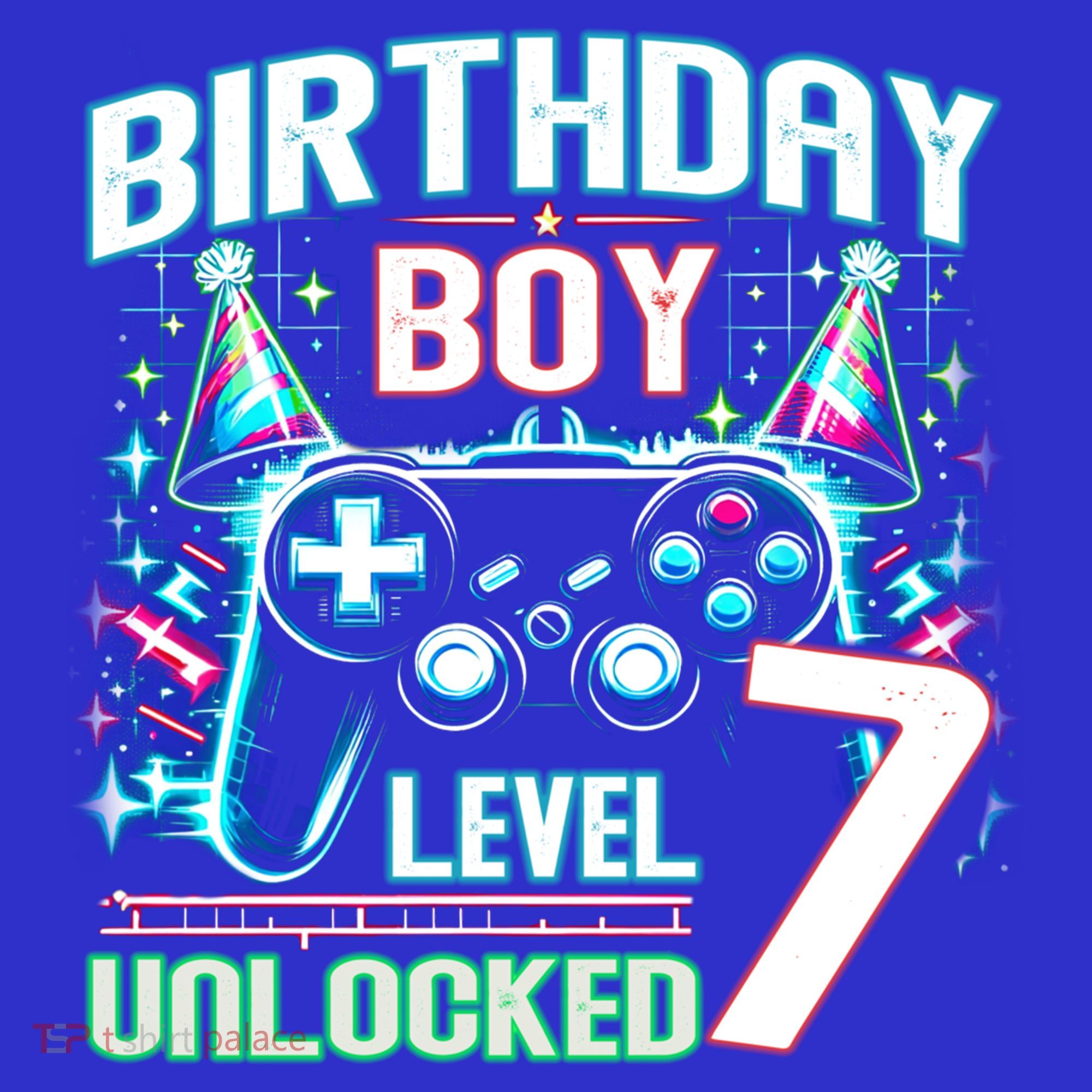 Level 7 Unlocked Birthday Gamer Video Game Party Gift Visor