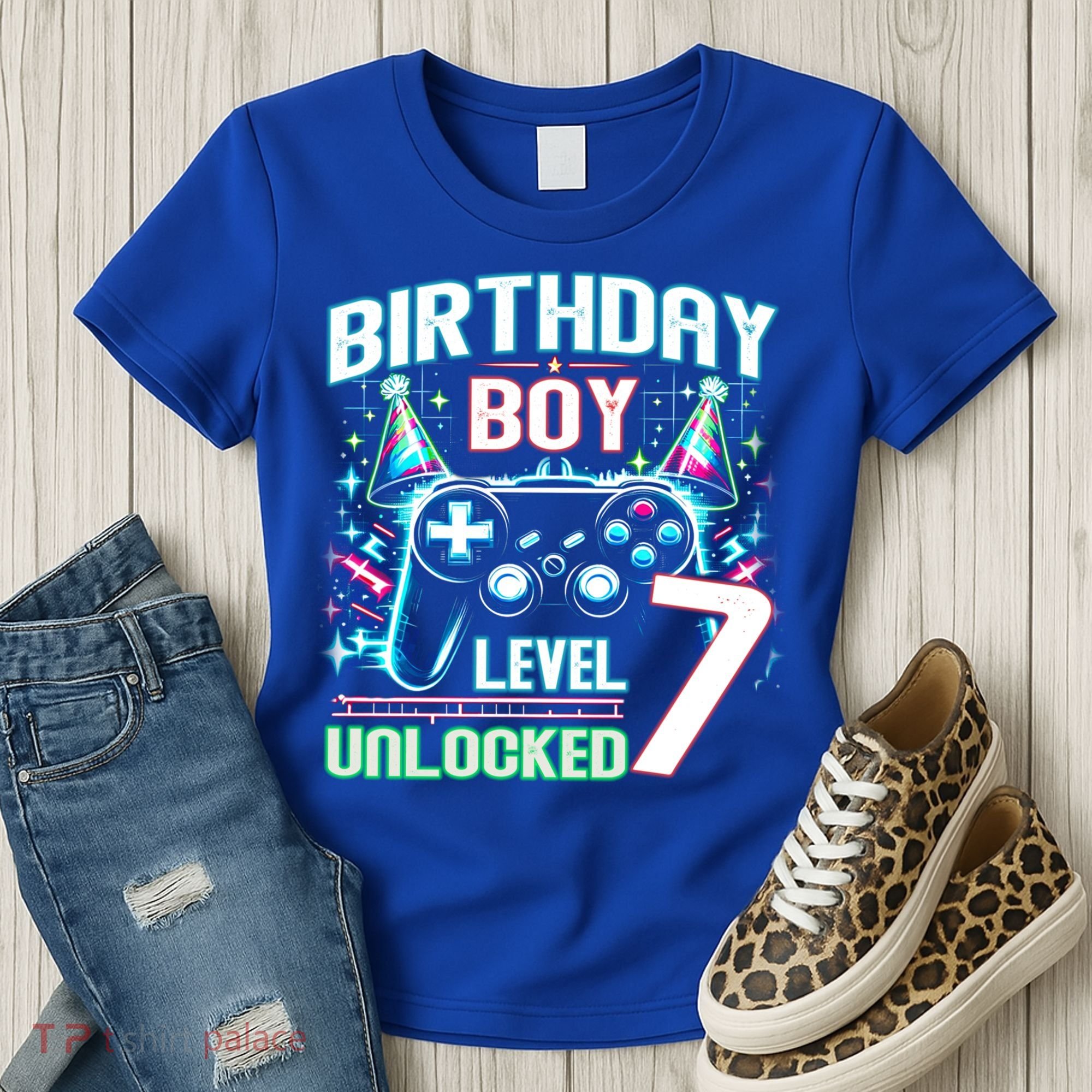 Level 7 Unlocked Birthday Gamer Video Game Party Gift Women's T-Shirt