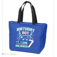 Level 7 Unlocked Birthday Gamer Video Game Party Gift Tote Bag thumb 3