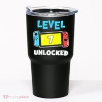 Level 7 unlocked Gamer 7th Birthday Gift Video Game lovers Tumbler thumb 0