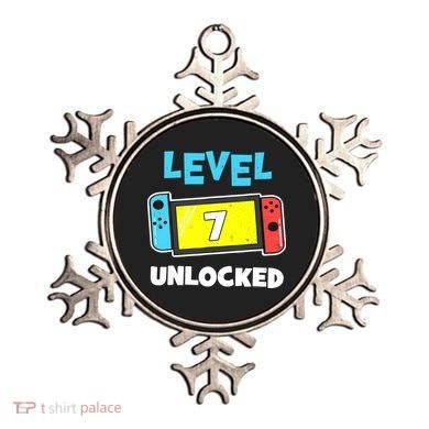 Level 7 unlocked Gamer 7th Birthday Gift Video Game lovers Ornament