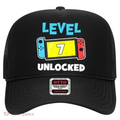 Level 7 unlocked Gamer 7th Birthday Gift Video Game lovers Hat