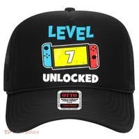 Level 7 unlocked Gamer 7th Birthday Gift Video Game lovers Hat thumb 0