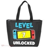 Level 7 unlocked Gamer 7th Birthday Gift Video Game lovers Tote Bag thumb 0