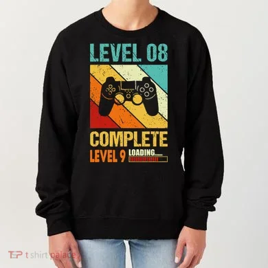 Level 8 Complete Level 9 Loading 8th Wedding Anniversary Women's Sweatshirt
