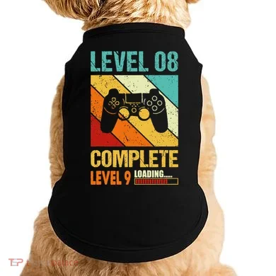 Level 8 Complete Level 9 Loading 8th Wedding Anniversary Doggie Tank