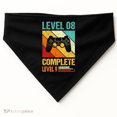 Level 8 Complete Level 9 Loading 8th Wedding Anniversary USA-Made Doggie Bandana