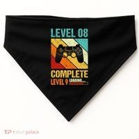 Level 8 Complete Level 9 Loading 8th Wedding Anniversary USA-Made Doggie Bandana thumb 0