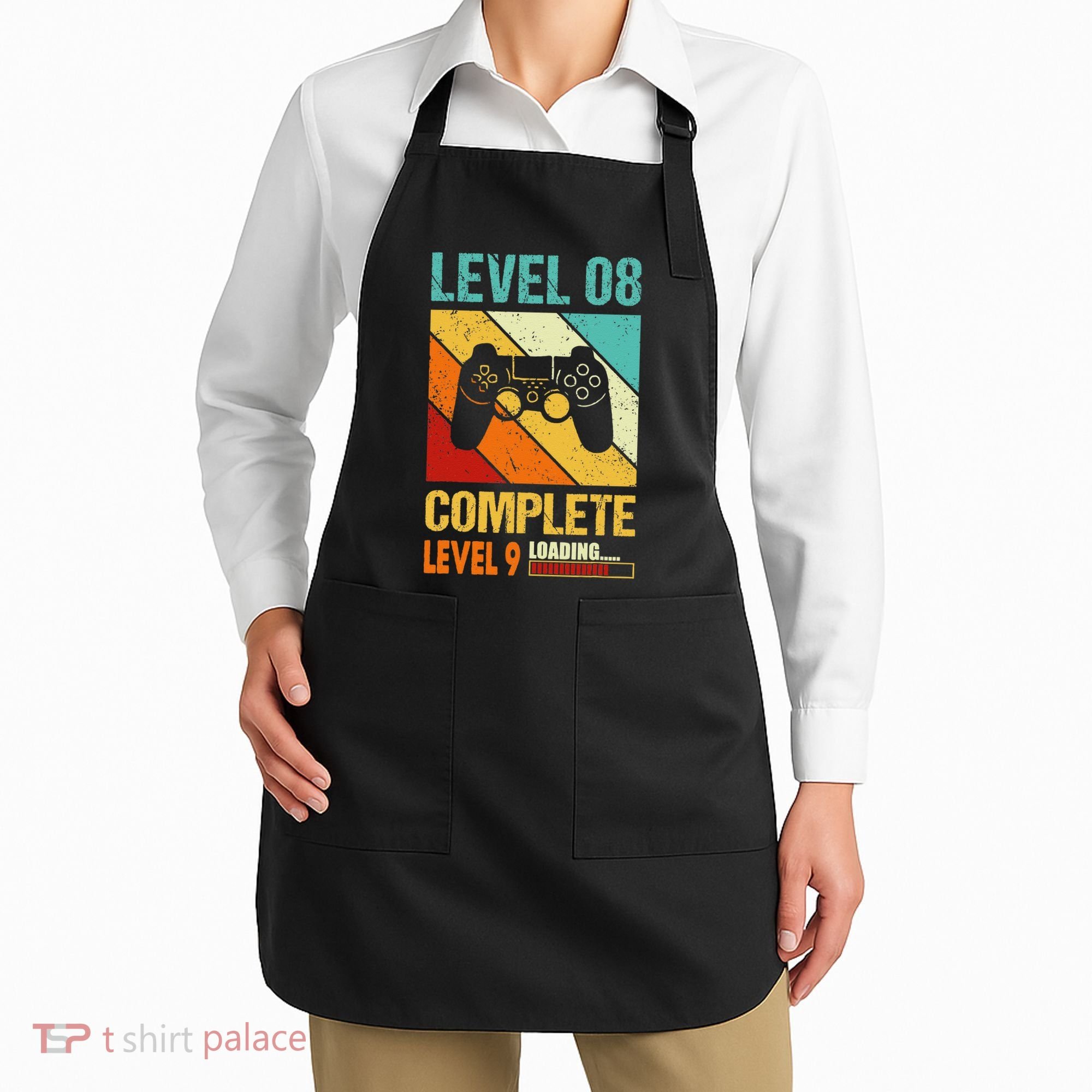 Level 8 Complete Level 9 Loading 8th Wedding Anniversary Apron