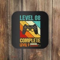 Level 8 Complete Level 9 Loading 8th Wedding Anniversary Coaster thumb 0