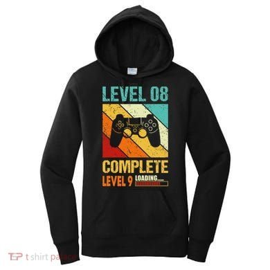 Level 8 Complete Level 9 Loading 8th Wedding Anniversary Women's Hoodie