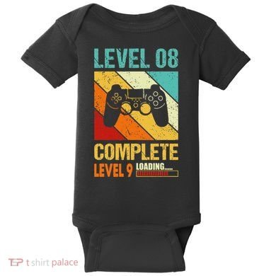 Level 8 Complete Level 9 Loading 8th Wedding Anniversary Baby Bodysuit