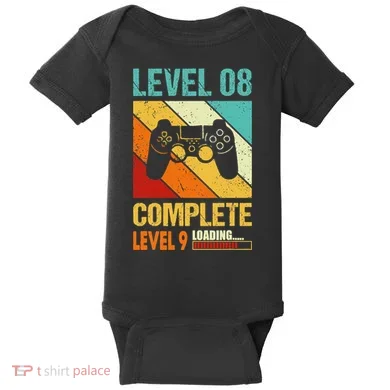 Level 8 Complete Level 9 Loading 8th Wedding Anniversary Baby Bodysuit