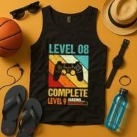Level 8 Complete Level 9 Loading 8th Wedding Anniversary Tank Top thumb 4