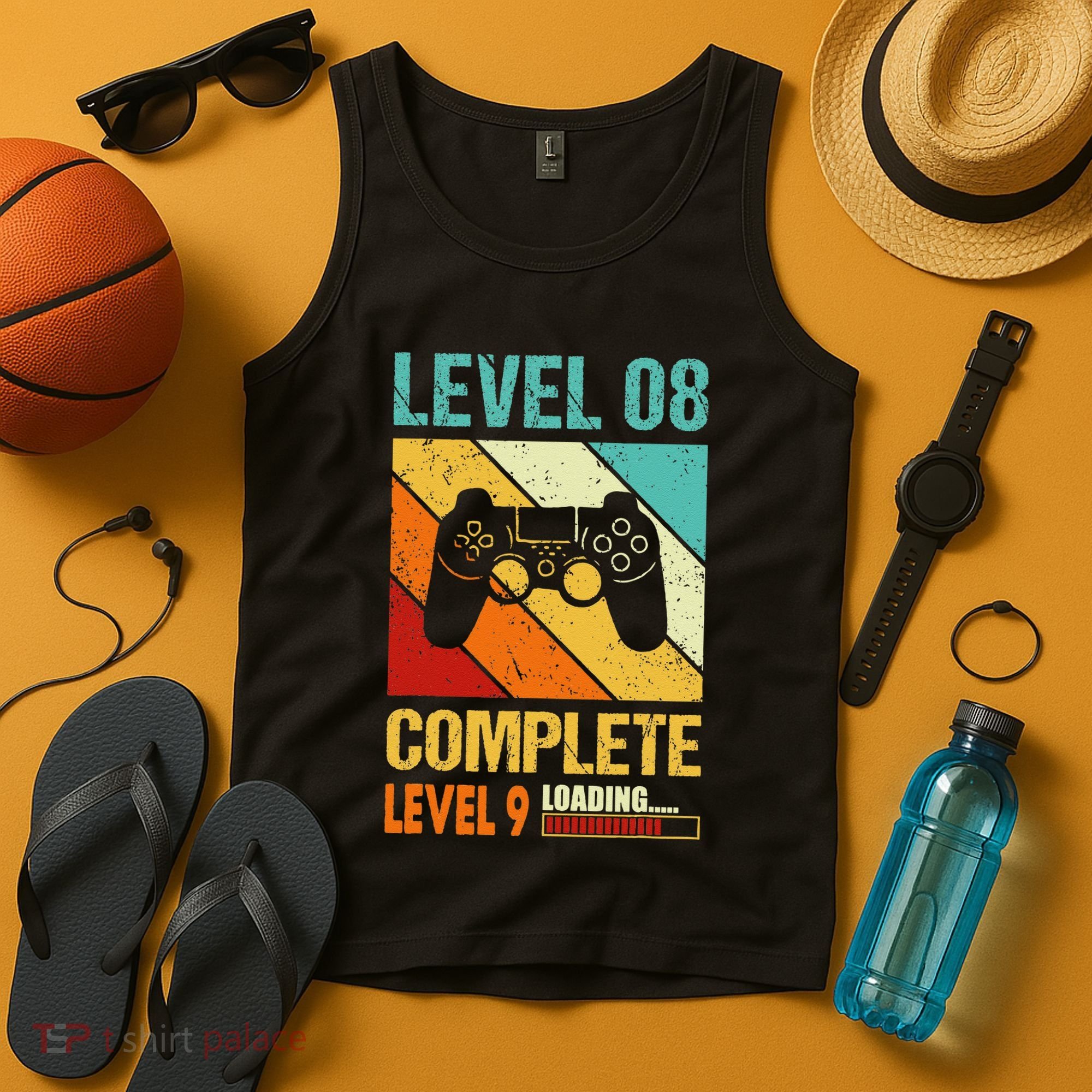 Level 8 Complete Level 9 Loading 8th Wedding Anniversary Tank Top