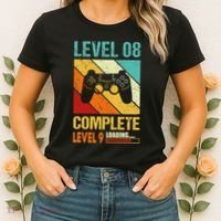Level 8 Complete Level 9 Loading 8th Wedding Anniversary Women's T-Shirt thumb 2