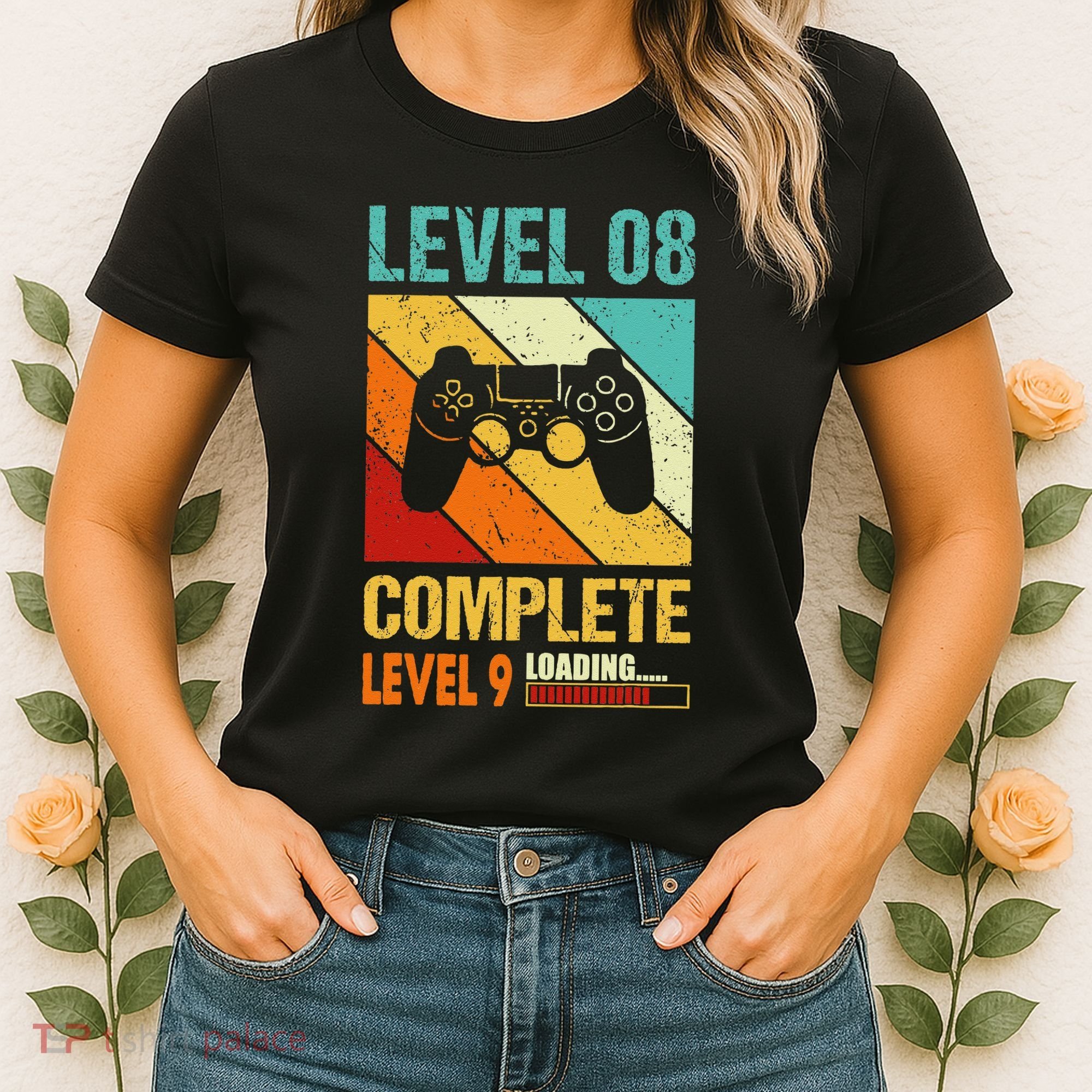 Level 8 Complete Level 9 Loading 8th Wedding Anniversary Women's T-Shirt