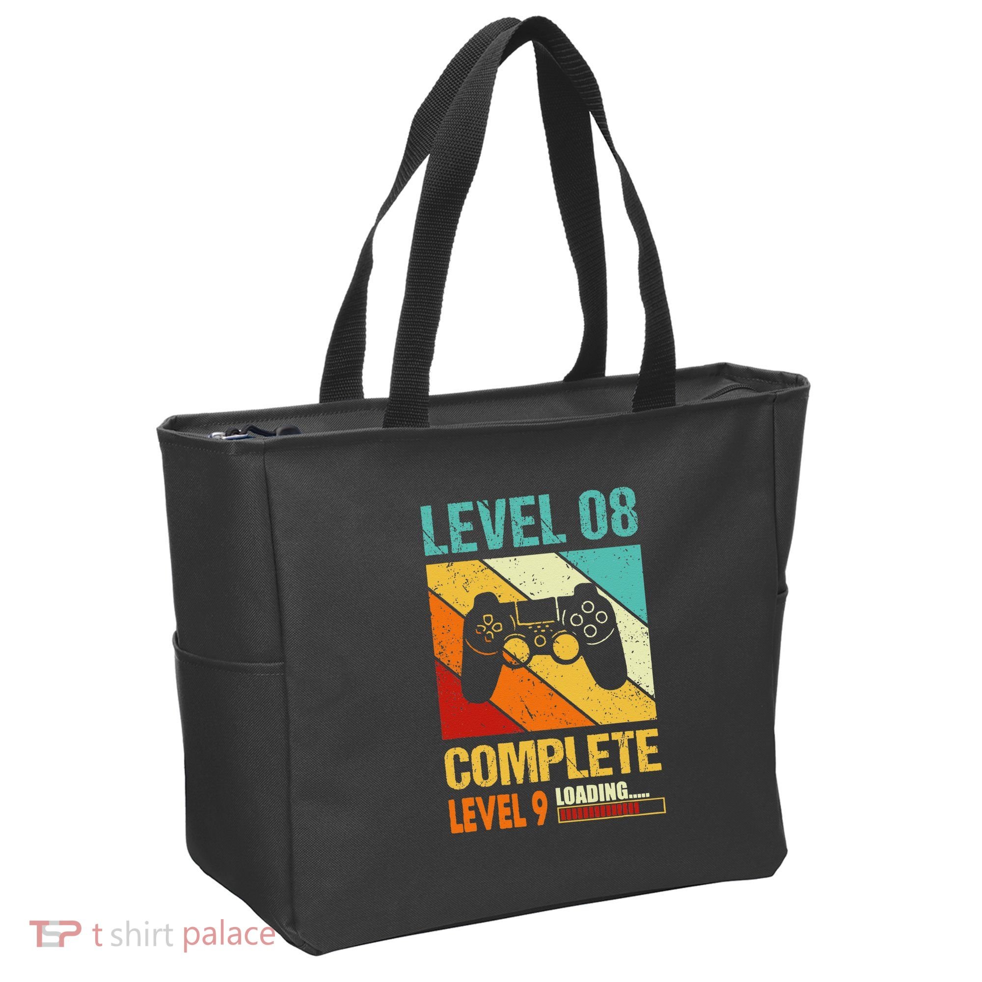Level 8 Complete Level 9 Loading 8th Wedding Anniversary Tote Bag