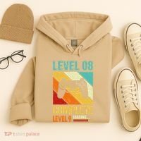 Level 8 Complete Level 9 Loading 8th Wedding Anniversary Hoodie thumb 4