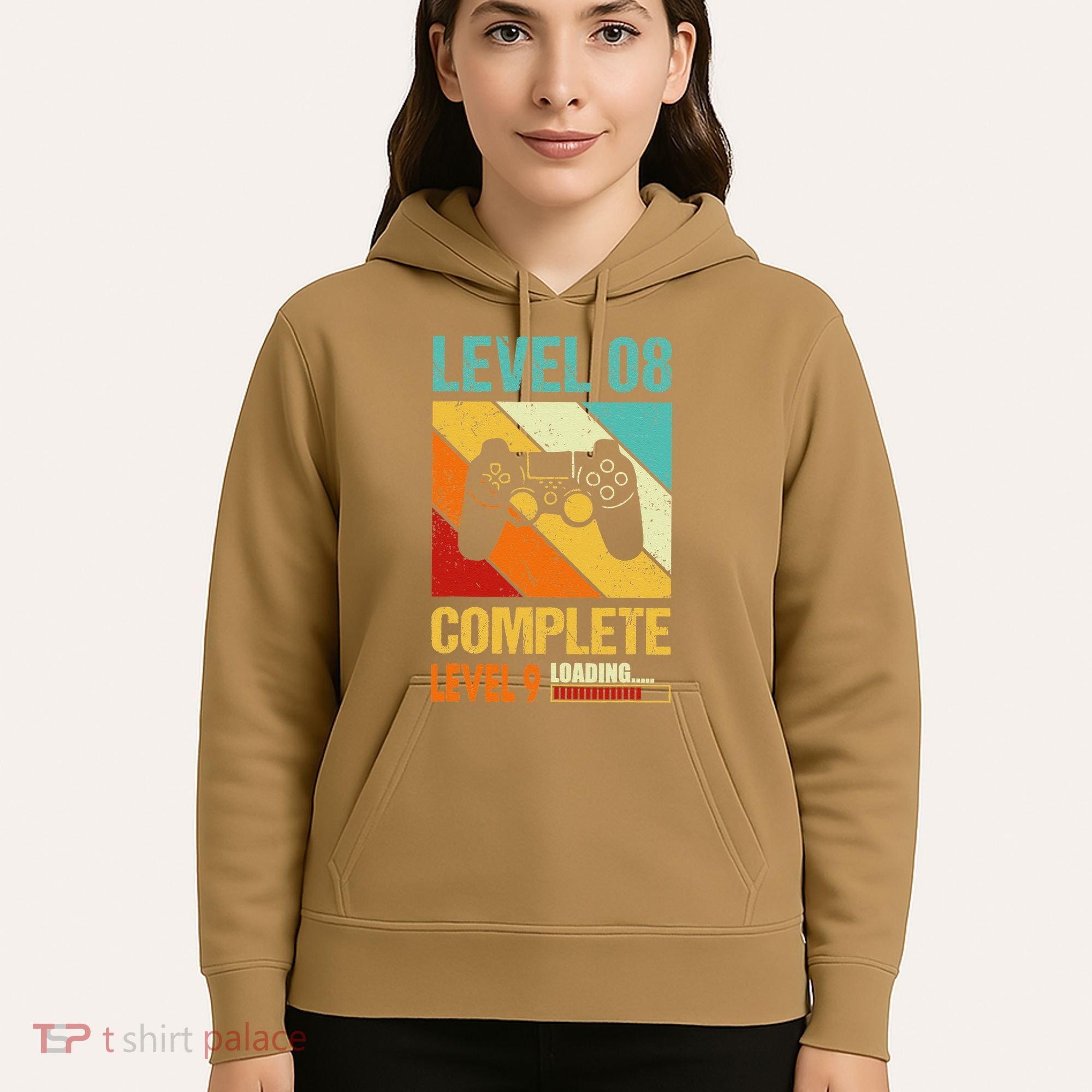 Level 8 Complete Level 9 Loading 8th Wedding Anniversary Hoodie