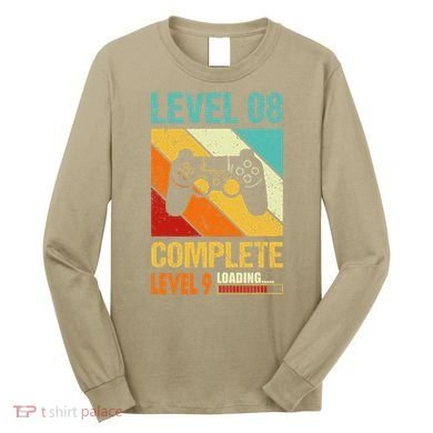 Level 8 Complete Level 9 Loading 8th Wedding Anniversary Long Sleeve Shirt