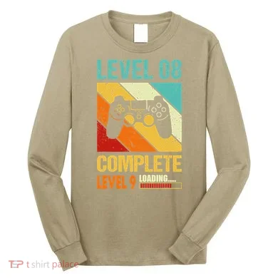 Level 8 Complete Level 9 Loading 8th Wedding Anniversary Long Sleeve Shirt