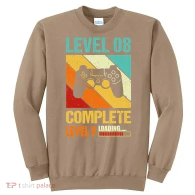 Level 8 Complete Level 9 Loading 8th Wedding Anniversary Sweatshirt