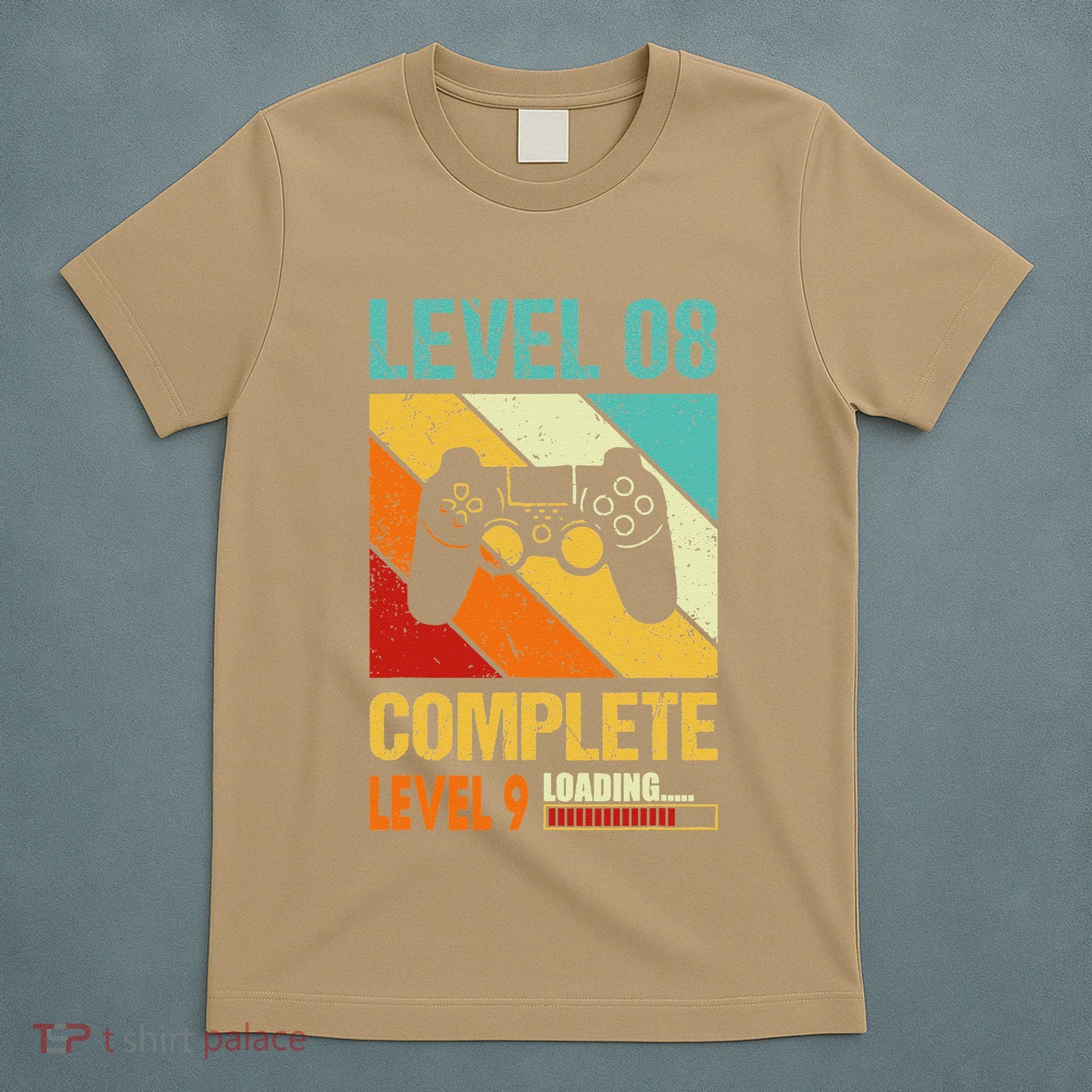 Level 8 Complete Level 9 Loading 8th Wedding Anniversary T-Shirt