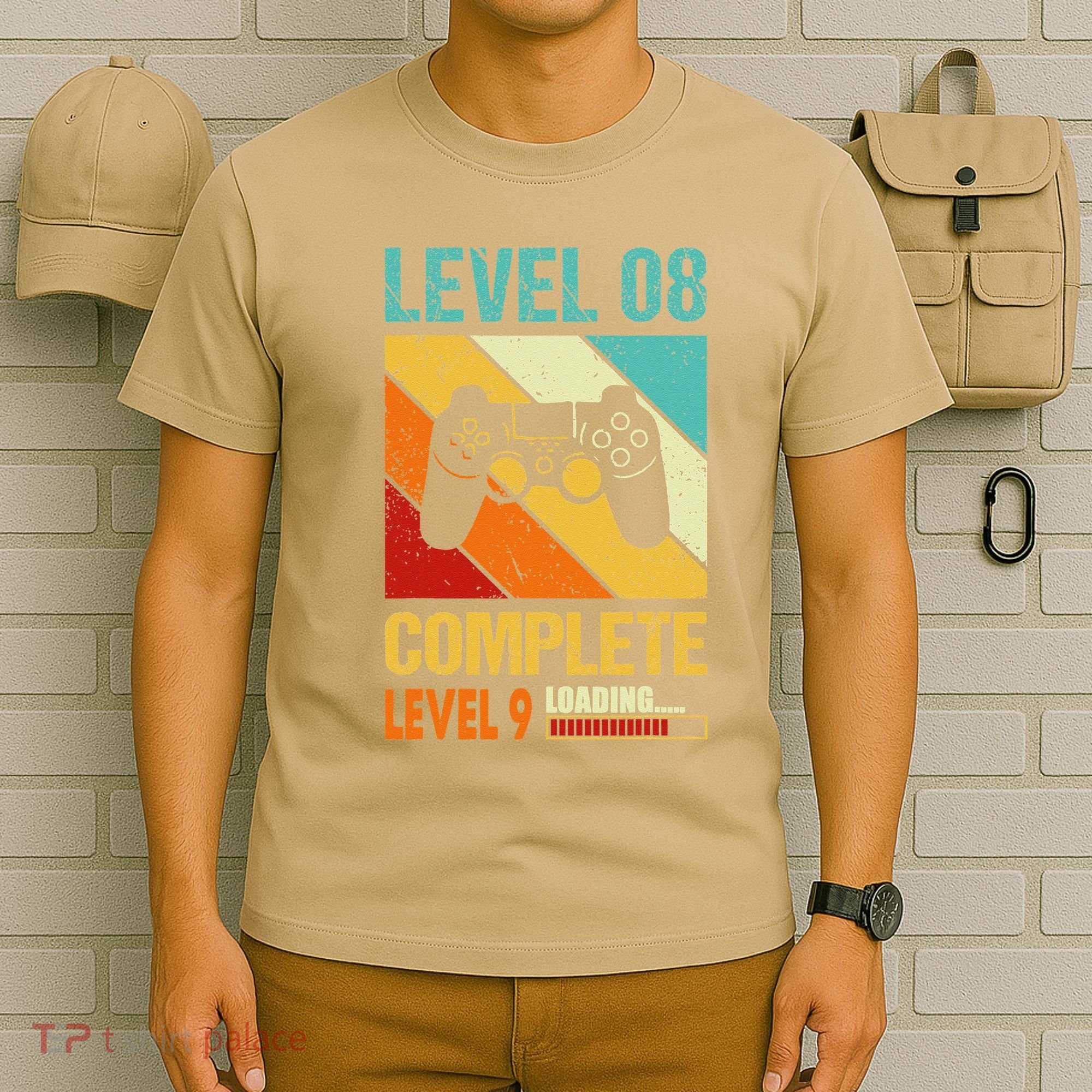 Level 8 Complete Level 9 Loading 8th Wedding Anniversary T-Shirt