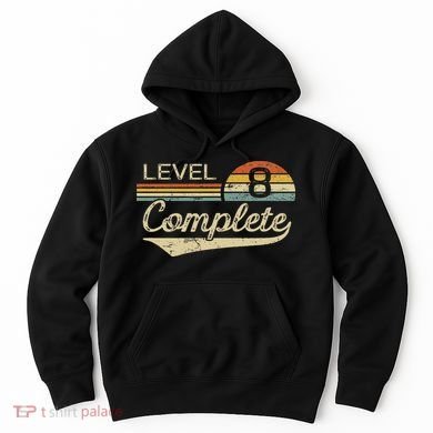 Level 8 Complete Vintage 8th Wedding Anniversary Hoodie