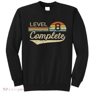 Level 8 Complete Vintage 8th Wedding Anniversary Sweatshirt