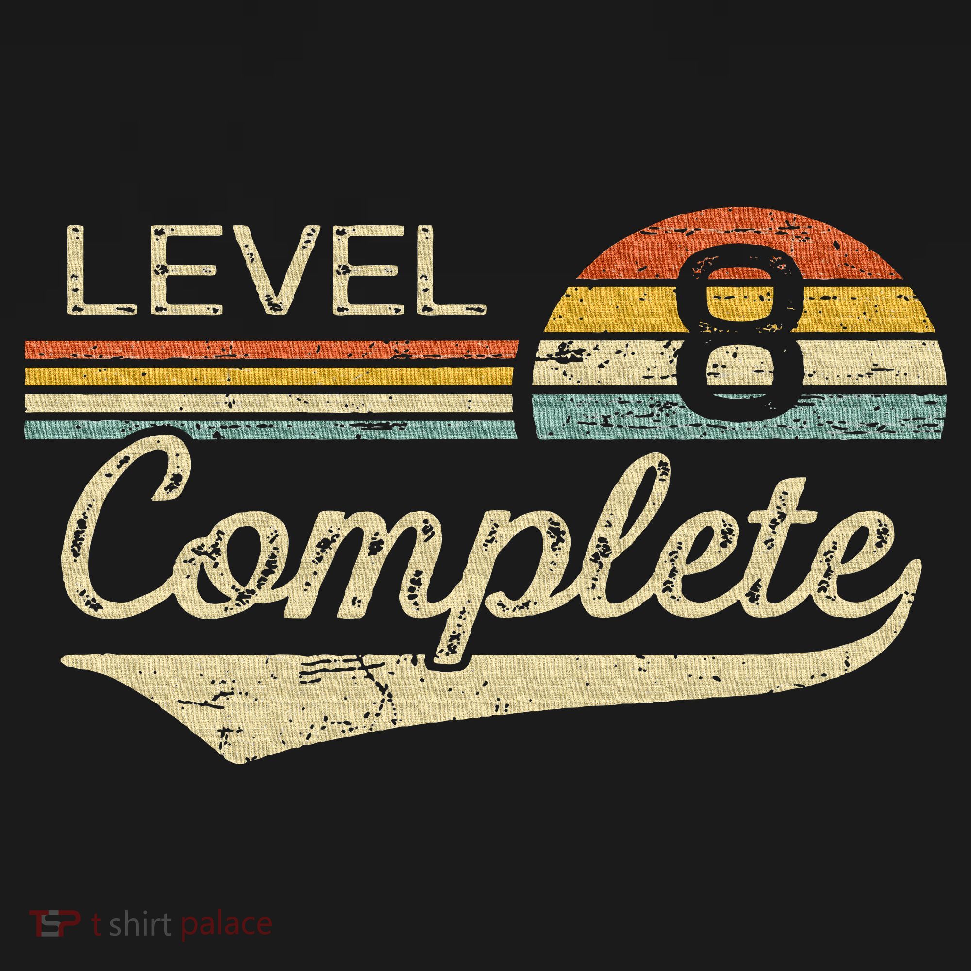 Level 8 Complete Vintage 8th Wedding Anniversary T-Shirt