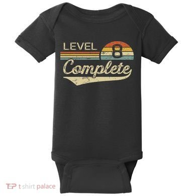 Level 8 Complete Vintage 8th Wedding Anniversary Baby Bodysuit