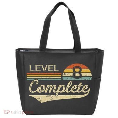 Level 8 Complete Vintage 8th Wedding Anniversary Tote Bag