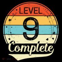 Level 9 Complete Retro 9th Wedding Anniversary Backpack thumb 2